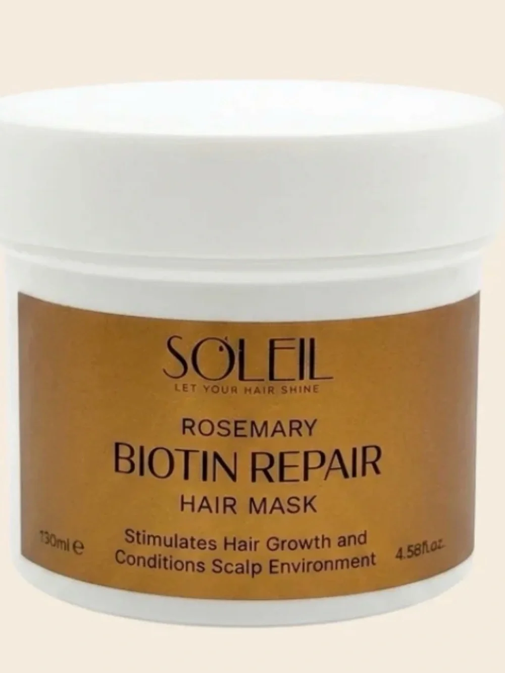 NWT SOLEIL SOLEIL Rosemary Biotin Repair Hair Mask Size: Size:4.58 fl. oz.